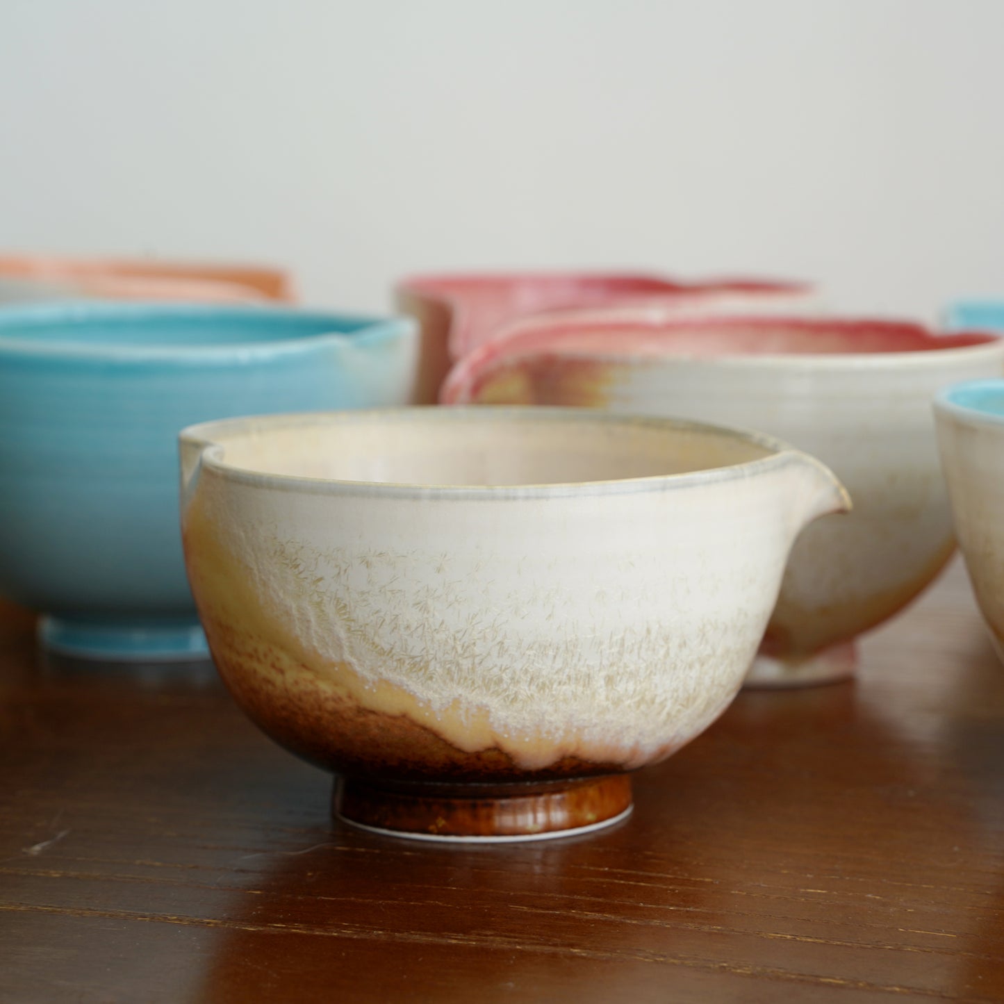 Chocolate Heart Shaped Matcha Bowl Set