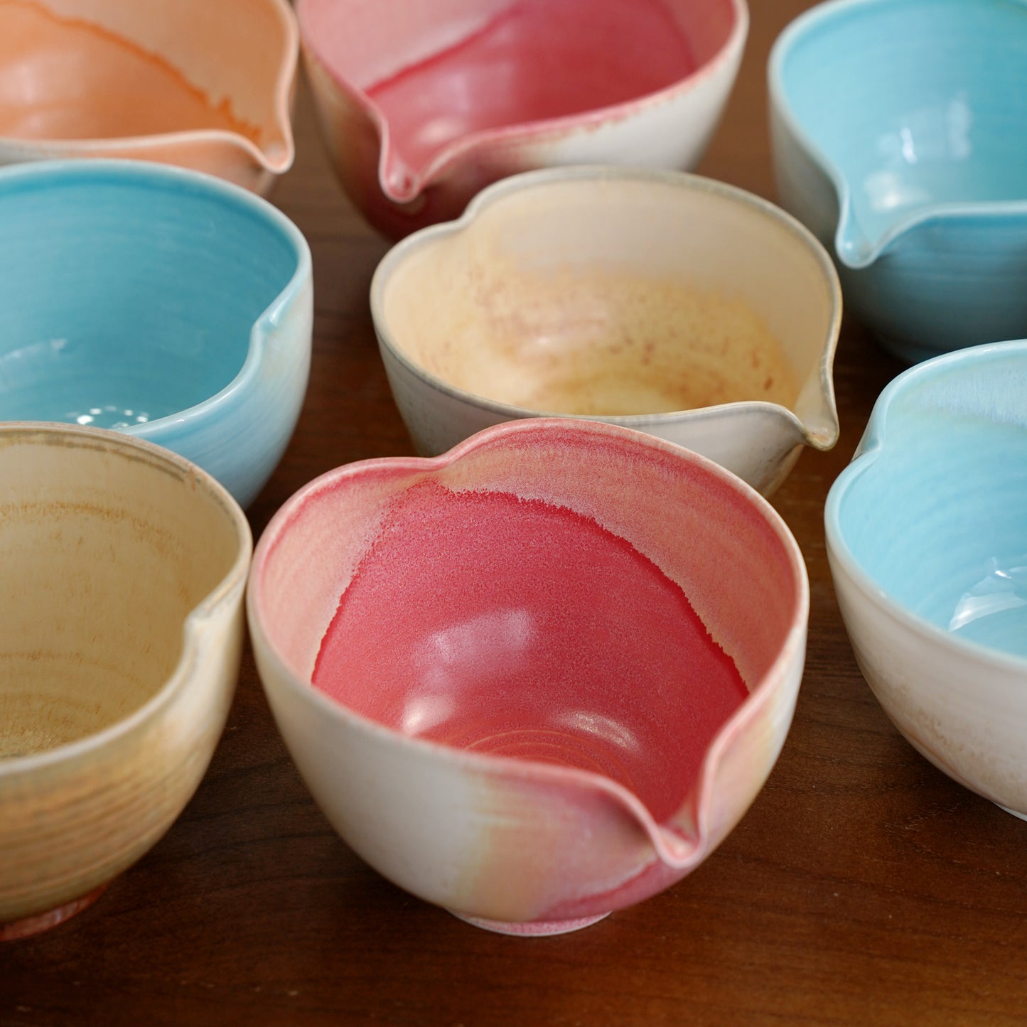 red-blue-brown-Heart-Shaped-bowl