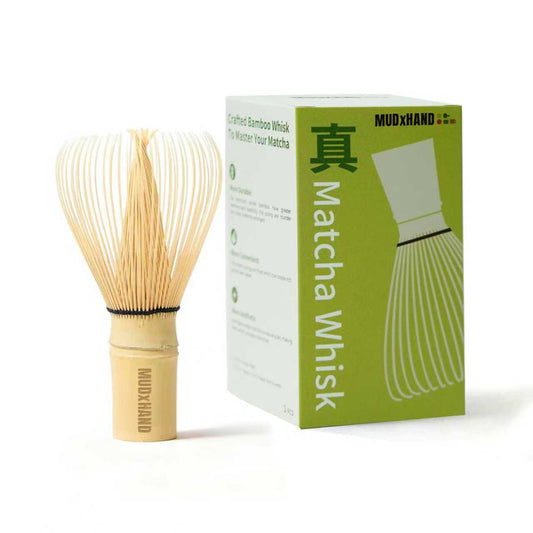 MUDXHAND Matcha Whisk, Handcrafted Bamboo Whisk for Master Tea Chasen MUDxHAND