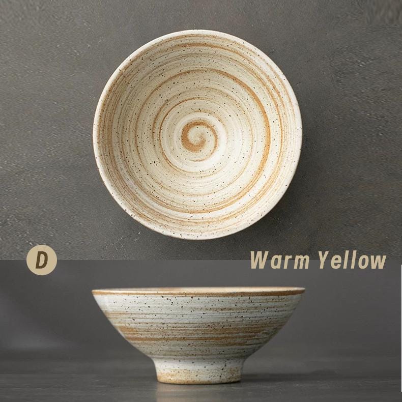 Handmade Ceramic Cereal Bowl ,Ceramic dish ,handmade dish, Ramon bowl, big ceramic bowl, Artisan Dinnerware , foodie gift | 5 colours