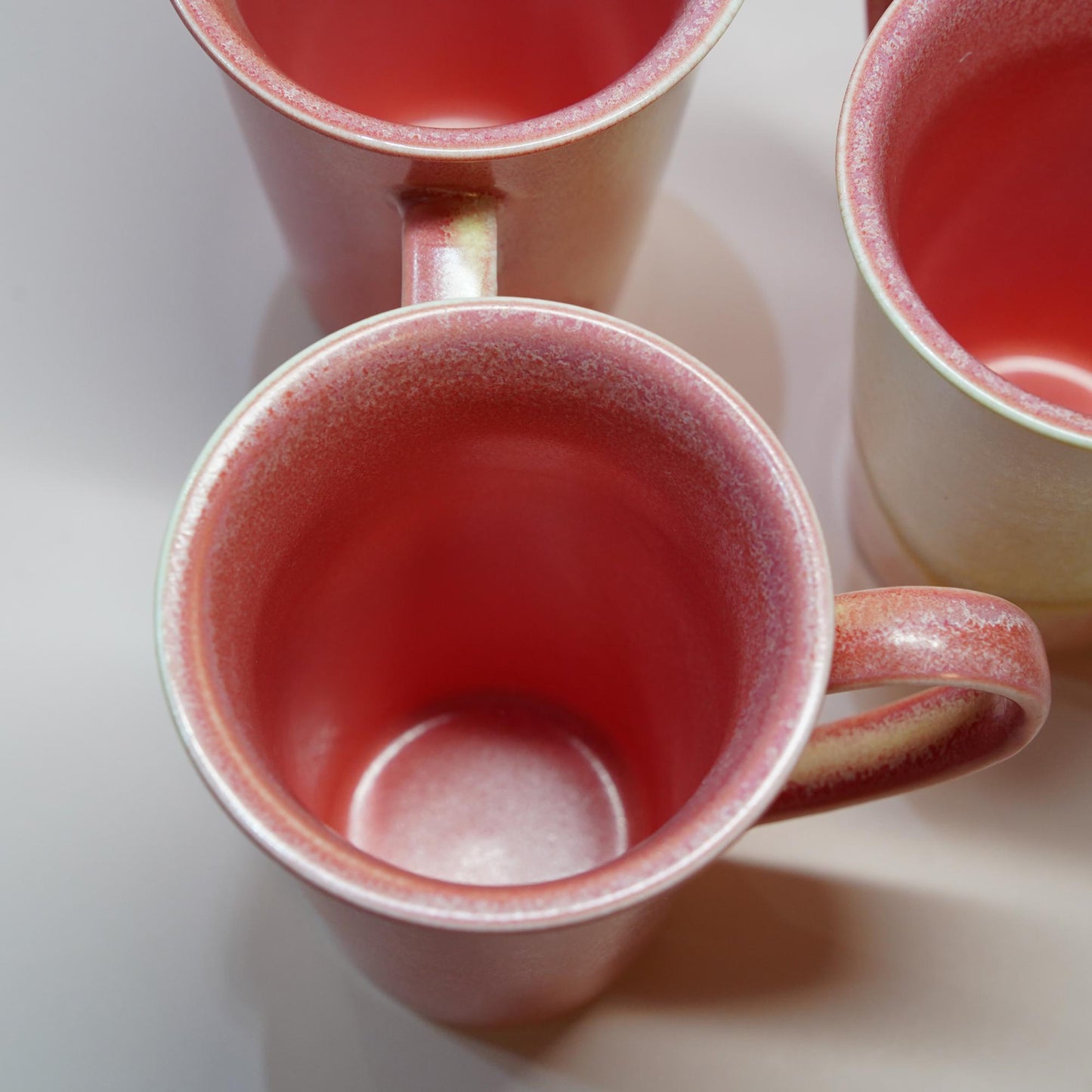 Handmade Red Ceramic Tall Mug, Ceramic Coffee mug with With lid and Spoon, clay coffee mug,pottery Coffee Mug ,tea mug,Red glaze pottery mug