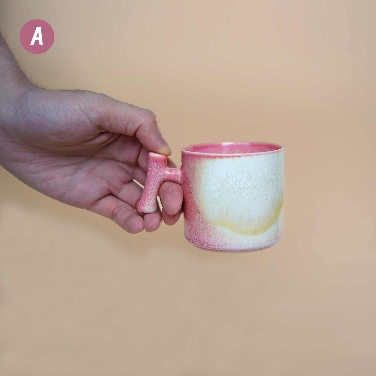 coffee Mug with handle, mini ceramic mug,set of 2 mug , Unique Coffee Mugs for expresso shot,hot tea mug set,red floral mug, cappuccino cup