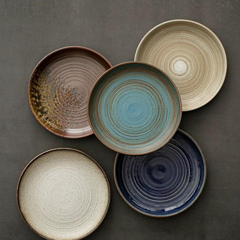 Dish Set of Four Dinnerware,Minimalist dish set,Ceramic Ramen Bowl,Plate,Cup, Single dish set, ceramic pottery,dinner set,handmade tableware