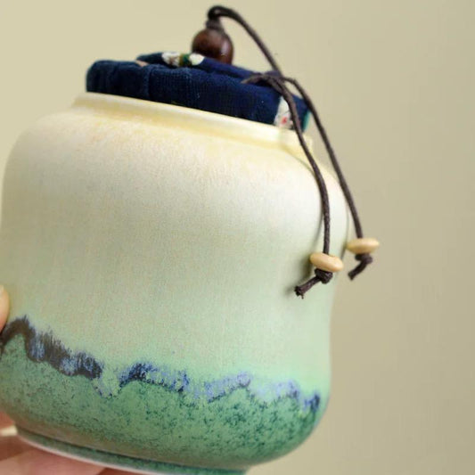 Ceramic Canisters,Asia tea Jar with Lid,tea pot,coffee sugar Storage,sugar bowl,Asian style Kitchen Container,food Storage,Ceramic Contanier