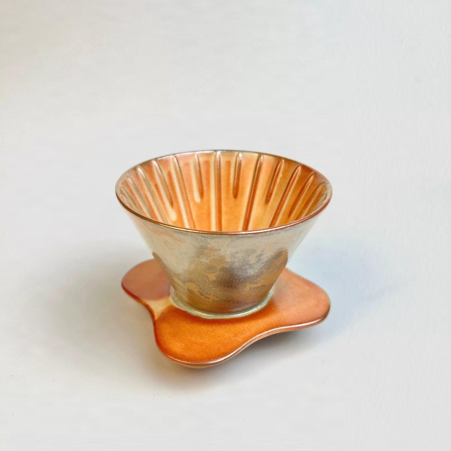 Ceramic Coffee dripper set,V60, Pour Over,Shino-yaki Mug,Coffee Server set,coffee Dripper,Pour Over Set,Coffee Gift Set,artwork gift for her