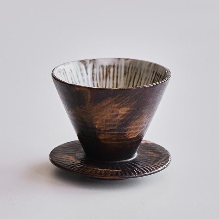 Ceramic Coffee dripper set, Modern Rustic Stoneware,Ceramic Pour Over, Coffee Server set,Pour Over Set,Coffee Gift Set,artwork gift for her