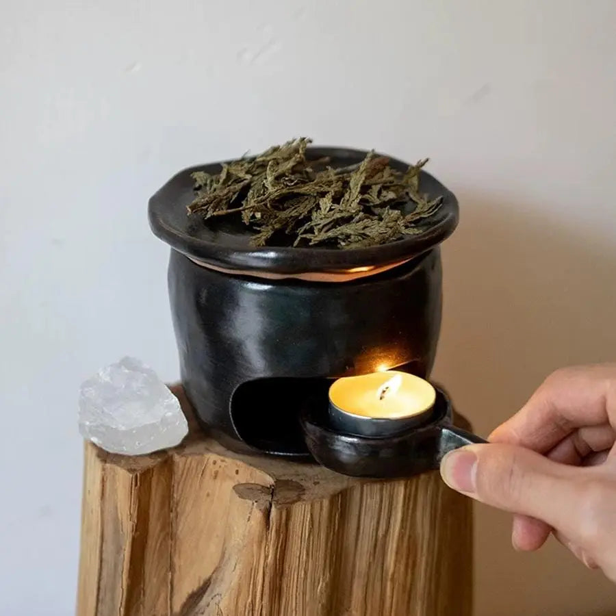 Ceramic Oil Burner,Palo Santo Essential Oil Burner,Fragrance Diffuser,Aromatherapy Oil Diffuser ,Wax Melt Burner,candle holder,Roast Oven
