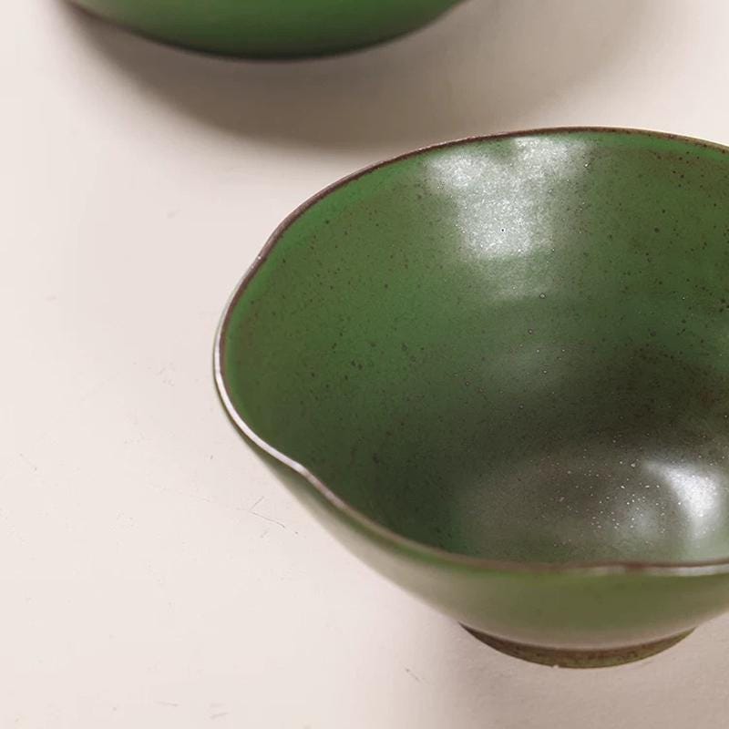Set of 3 tableware set,Ceramic dinnerware set,asian serving dish set,Ramen Bowl,ceramic Spoon,Organic Edge Dinner dish set,Tableware setting