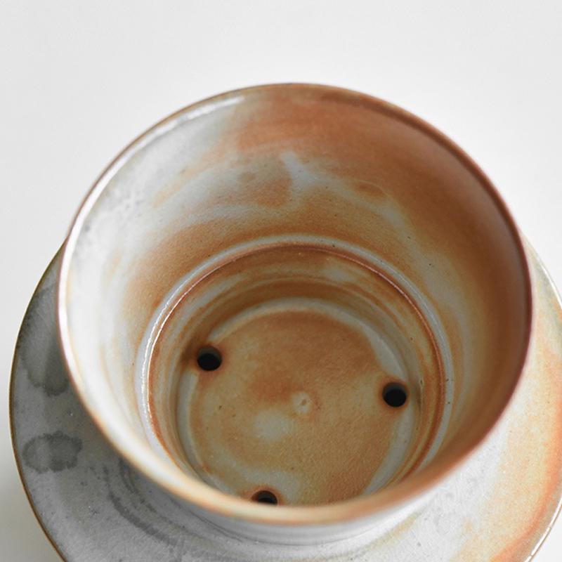 Ceramic Coffee Pour Over Set,V60 Pour Over,Porcelain Coffee Maker,Shino-yaki Coffee Server set,coffee Dripper,dripper set,Coffee Gift Set