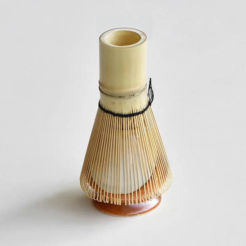 Brown Ceramic Matcha Set with Bamboo Whisk and Chasen Holder, matcha tea gift, matcha bowl Set,Matcha Kit Gift for her,Organic mixing bowl