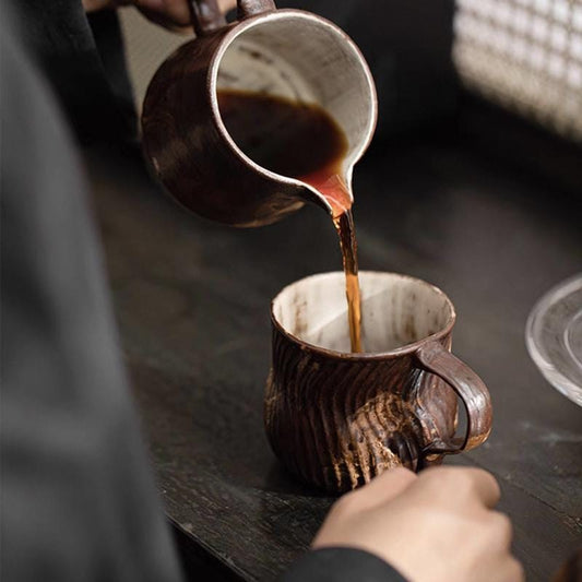 Ceramic Coffee dripper set, Modern Rustic Stoneware,Ceramic Pour Over, Coffee Server set,Pour Over Set,Coffee Gift Set,artwork gift for her