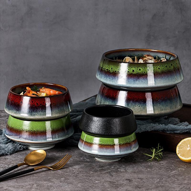 Ceramic bowl,dish set,Ramen pasta bowl set.Modern tableware,pottery dinnerware,dishware set,Ceramic serving plate,Housewarm Gifted