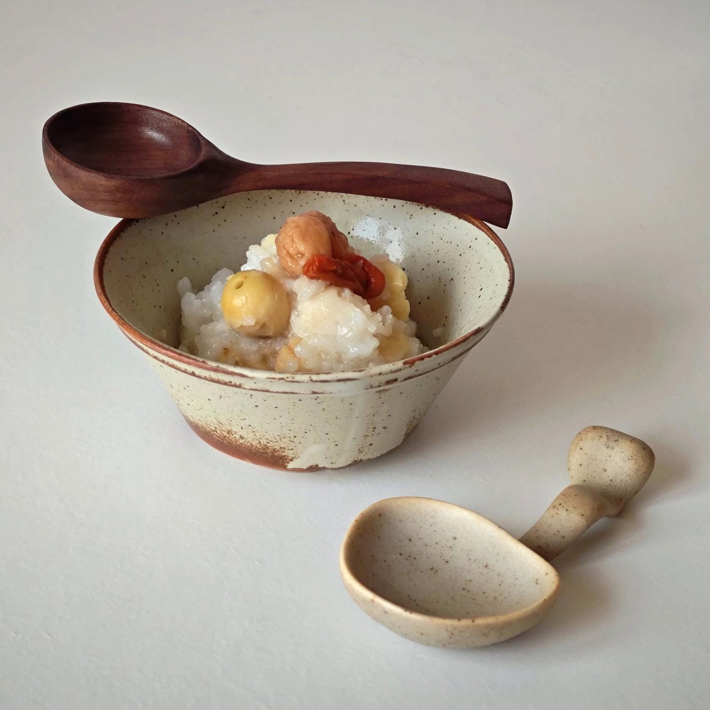 Set of 3 bowl,cermaic dish, Chopsticks rest,Bowl,Dip Saucer and Spoon,Pottery dish set,ceramic bowl,Ramen bowl,Cooking gift,pottery gift