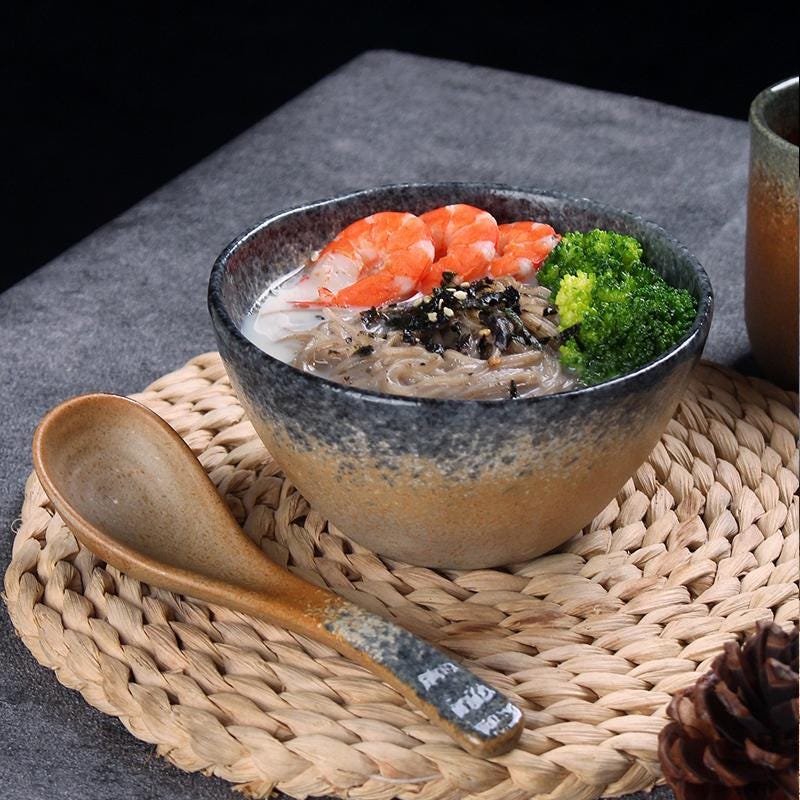 Handmade dinnerware, Organic Dinner tableware, Set of 5 Ceramic dish,Japanese Dinner set, Ceramic plate set, Set of plates,bowls,mugs,spoons