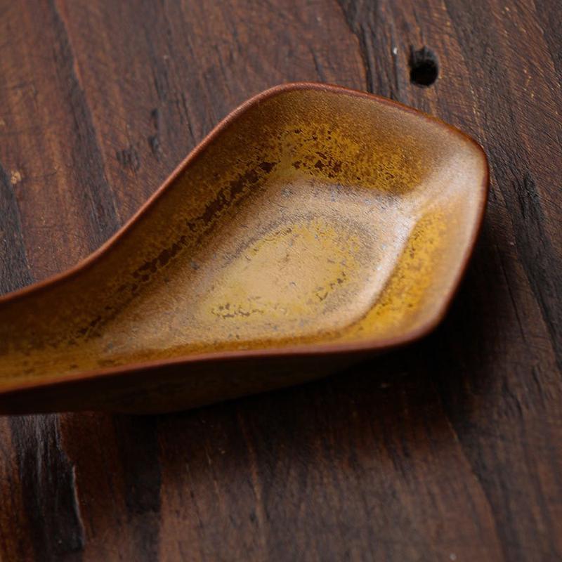 Asian Ceramic Spoons Set of Three,ceramic ramen spoon,asian soup spoon,Dessert Spoons,pottery spoon,house warming spoon,Rustic Tableware
