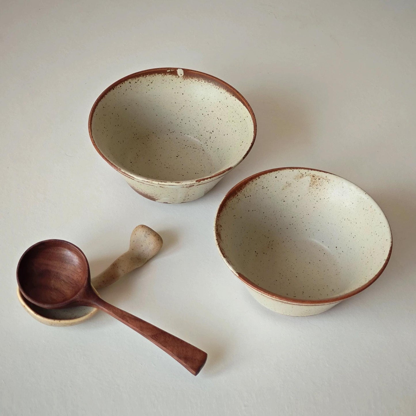 Set of 3 bowl,cermaic dish, Chopsticks rest,Bowl,Dip Saucer and Spoon,Pottery dish set,ceramic bowl,Ramen bowl,Cooking gift,pottery gift