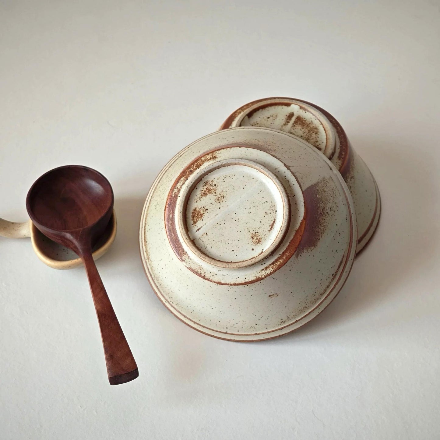 Set of 3 bowl,cermaic dish, Chopsticks rest,Bowl,Dip Saucer and Spoon,Pottery dish set,ceramic bowl,Ramen bowl,Cooking gift,pottery gift