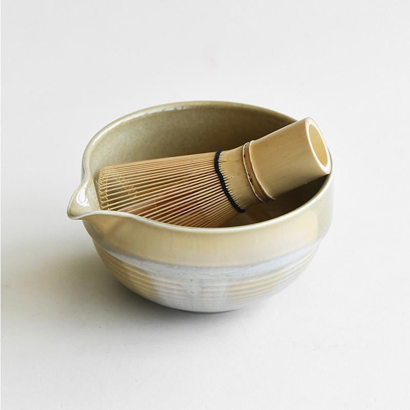 Green Ceramic Matcha Bowl Set with Spout,Bamboo Whisk and Chasen Holder,matcha tea kit,matcha set,mixing bowl,Green Matcha Whisk Set 400ml