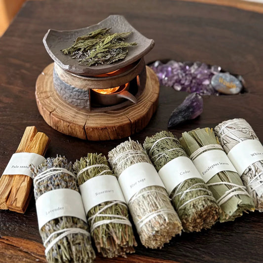 ceramic-aroma-stove-rough-pottery-metallic-finish