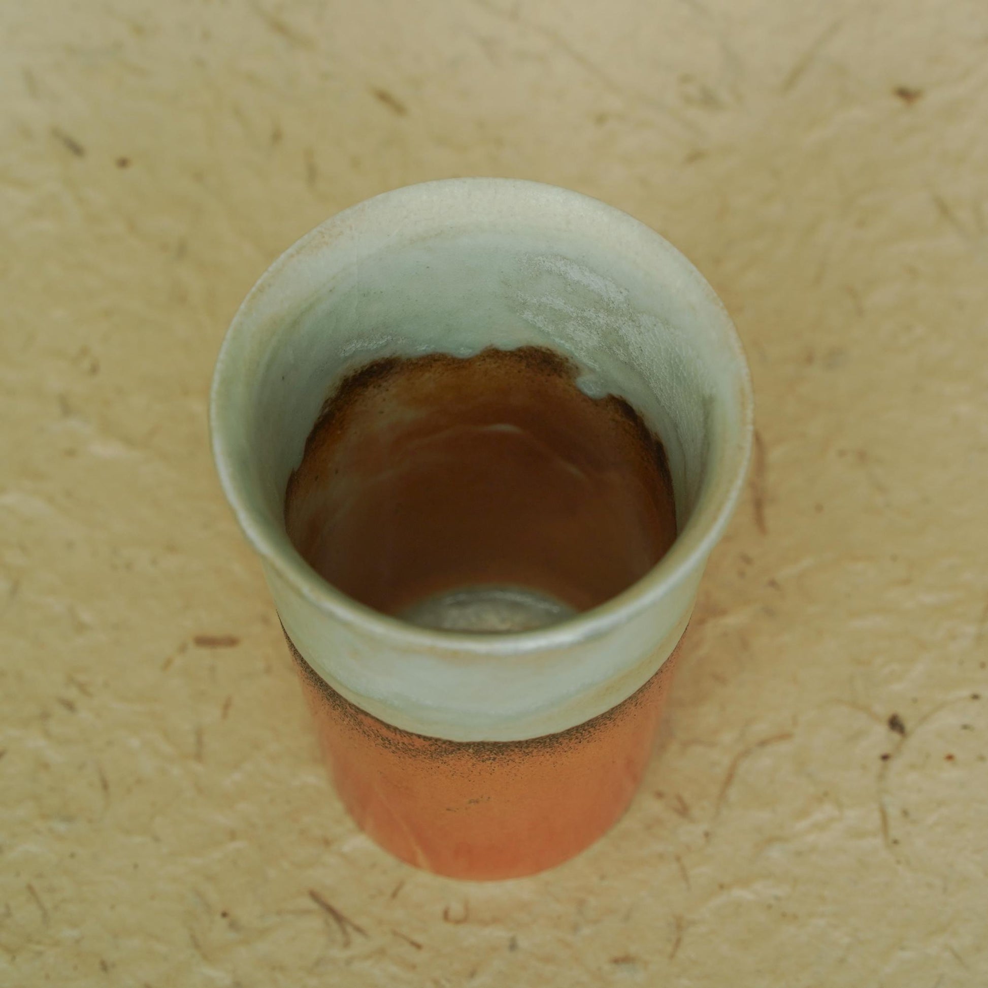 Ceramic Cup,Yellow White tea coffee mug, crackware and stoneware kiln texture, unique glaze,handmade pottery,porcelain,Travel Tumbler gift