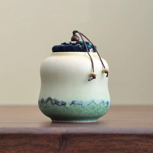 Ceramic Canisters,Asia tea Jar with Lid,tea pot,coffee sugar Storage,sugar bowl,Asian style Kitchen Container,food Storage,Ceramic Contanier
