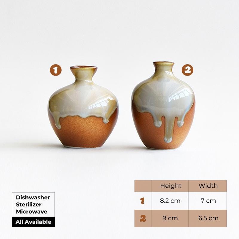 Small Pottery Vases,ceramic bud vase,clay flower vase,Dried flowers vase,Handmade Pot,Vintage Stoneware Jar,Minimalist jar Set,Wedding Decor