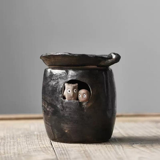 Ceramic Wax Melt Burner,Ceramic Owl Essential Oil Burner,Tea Light Holder,Fragrance Diffuser, Oil Diffuser ,Wax warmer ,Palo Santo Diffuser