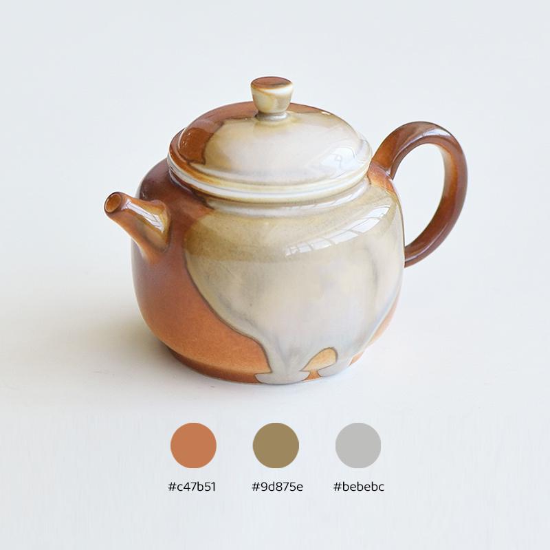 Ceramic teapot with cup set,One TeaPot and three cups,Kungfu Teaset,pottery teaware gift,brown teapot,tea gift for mom,Teapot for Tea Lovers